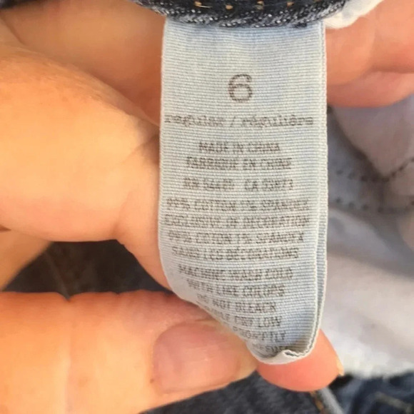 American Eagle Distressed Slim Boot Low Rise Stretch Jeans - Picture 11 of 14